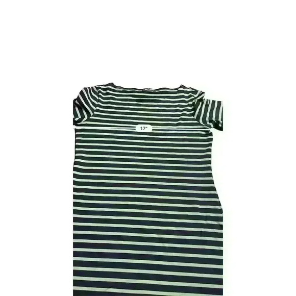 Saint James Women's Striped Dress Size 8 Green Navy Knee Length Casual - Picture 7 of 9